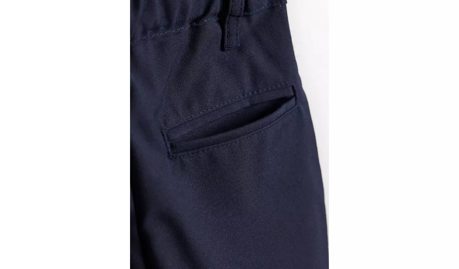 2 Pack Navy Trousers with Reinforced Knees & Extendable Hems Longer Leg 9 years