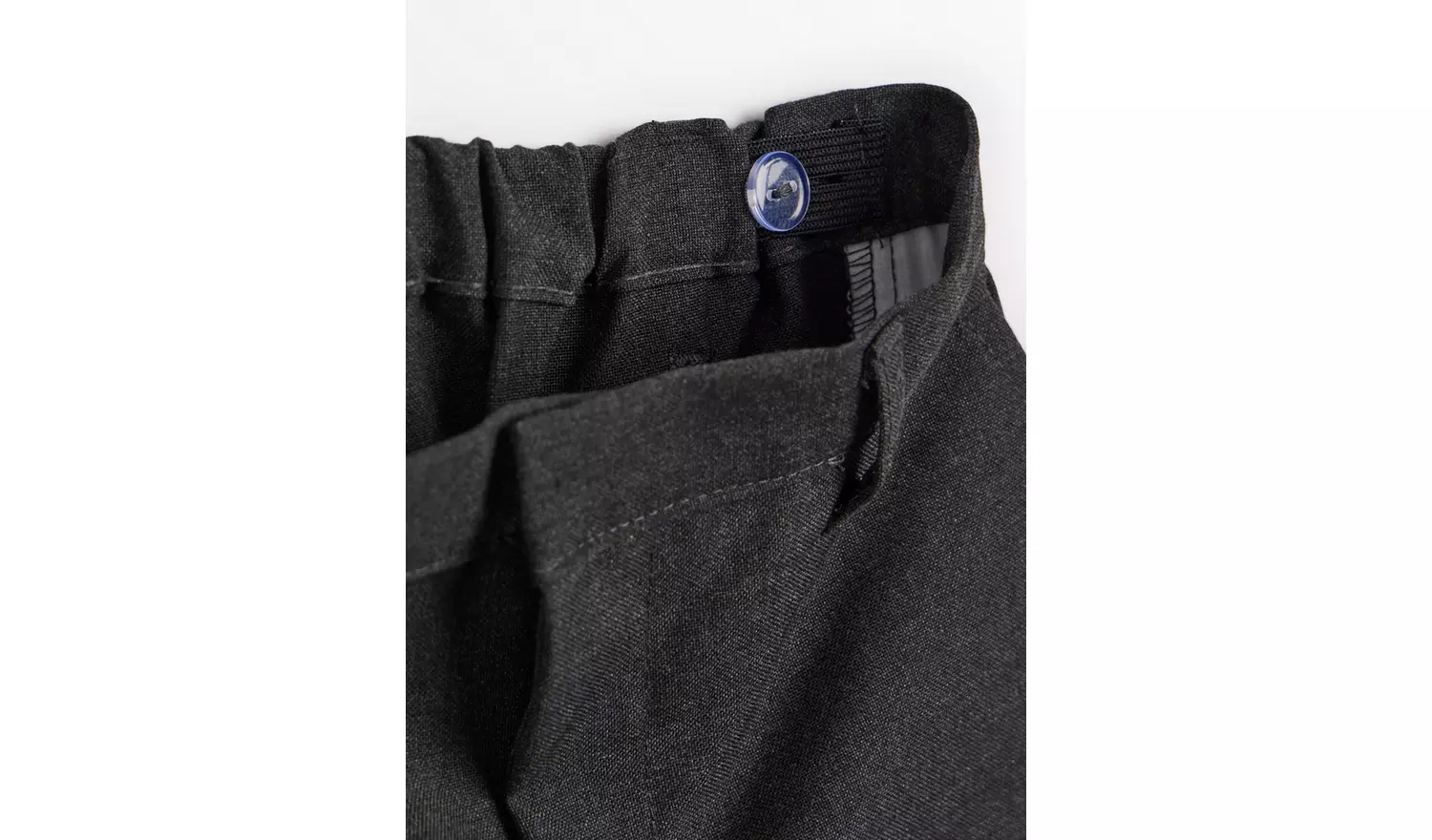 2 Pack Grey Trousers with Reinforced Knees & Extendable Hems Longer Leg 10 years