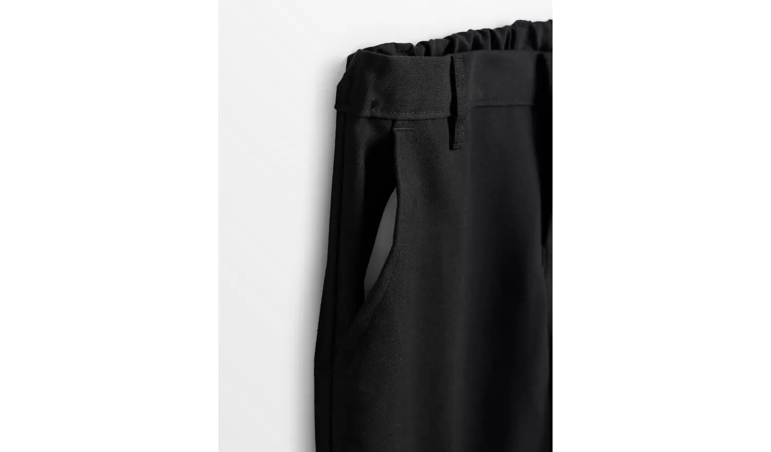 2 Pack Black Trousers with Reinforced Knees & Extendable Hems Generous Fit 12 years