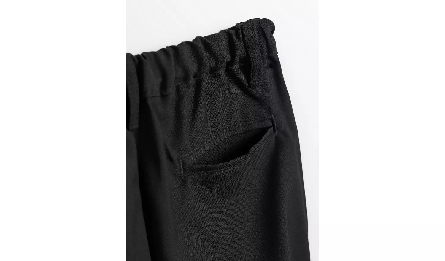 2 Pack Black Trousers with Reinforced Knees & Extendable Hems Generous Fit 11 years