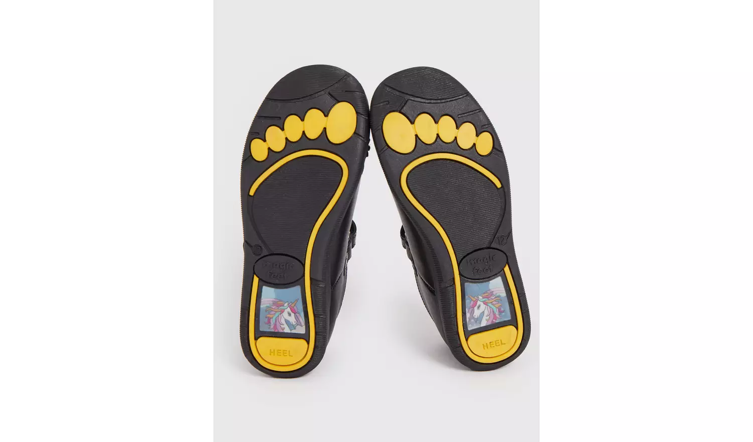 Black Magic Feet Unicorn T Bar Shoes - 12 Infant