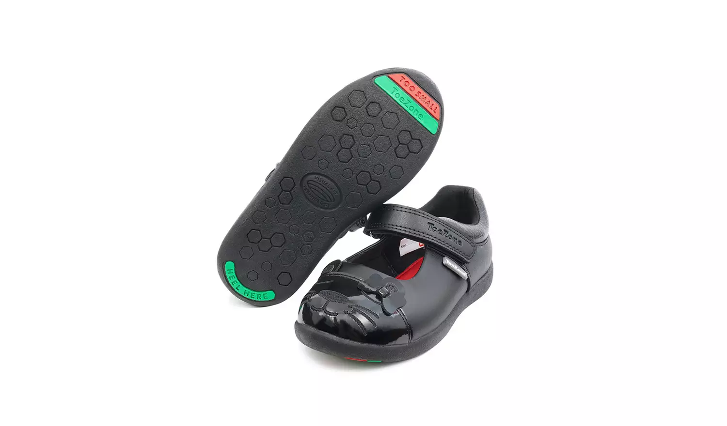 ToeZone® Black Cat Toe Shoes9 Infant