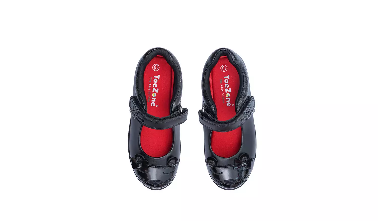 ToeZone® Black Cat Toe Shoes11 Infant