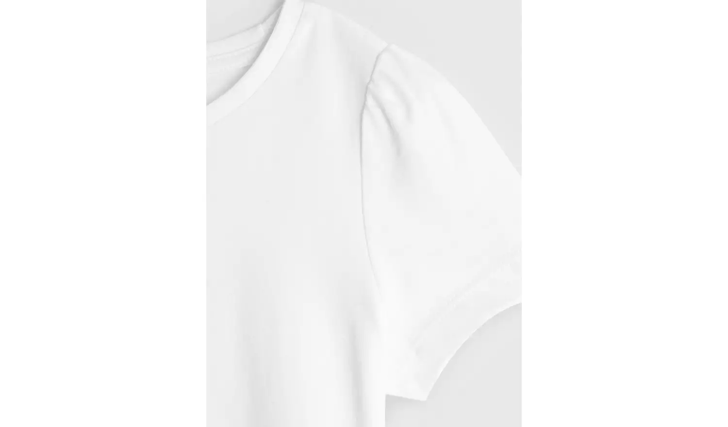 3 Pack White Crew Neck T-Shirts 12 years