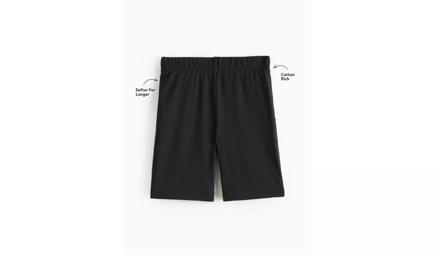 2 Pack Black Cycling Shorts 8 years