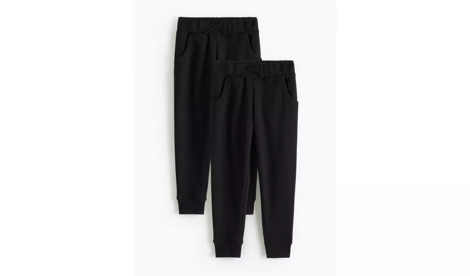 2 Pack Black Joggers 3 years