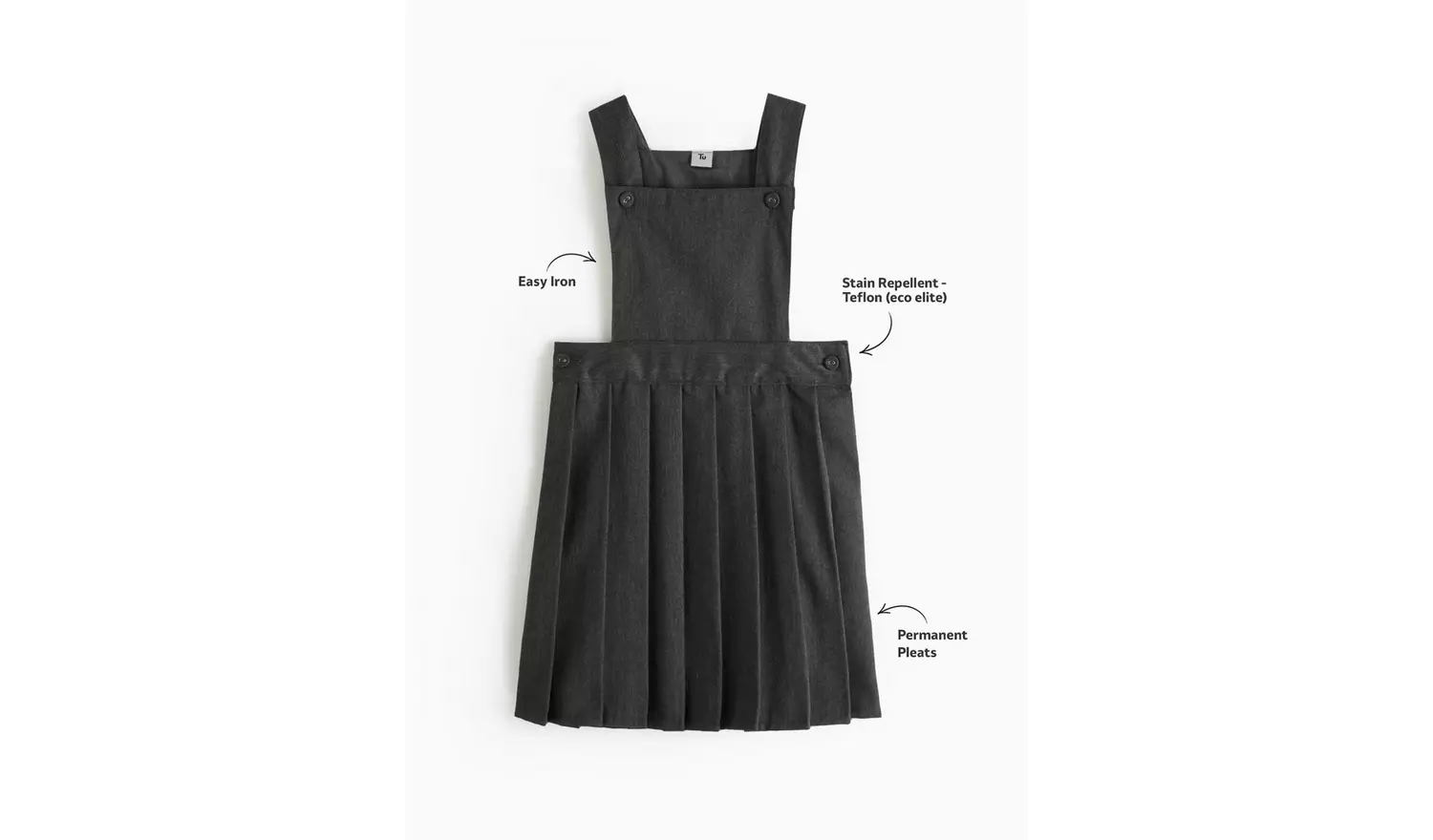 Grey Tabard Pinafore 9 years