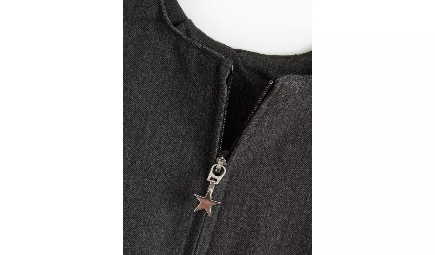 Grey Zip Front Pinafore Dress 5 years