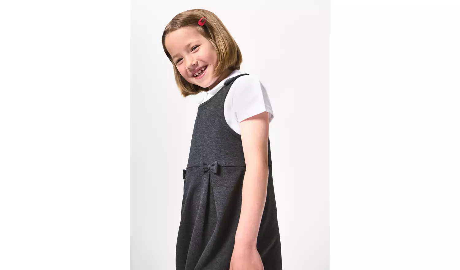 2 Pack Grey Jersey Pinny4 years