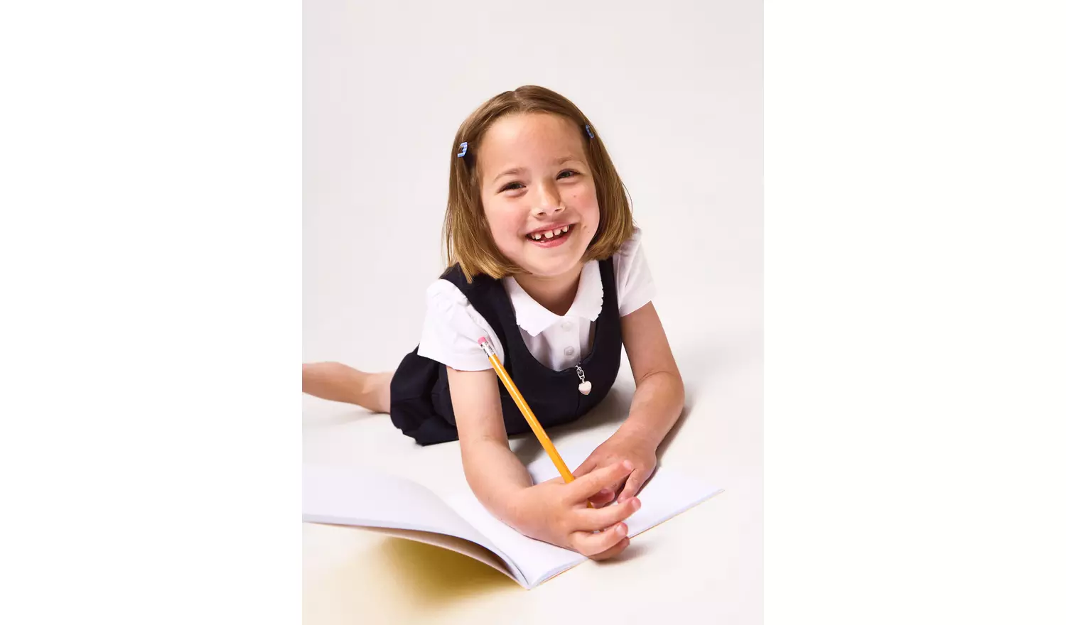 4 Pack Navy Zip Through Pinafores 7 years