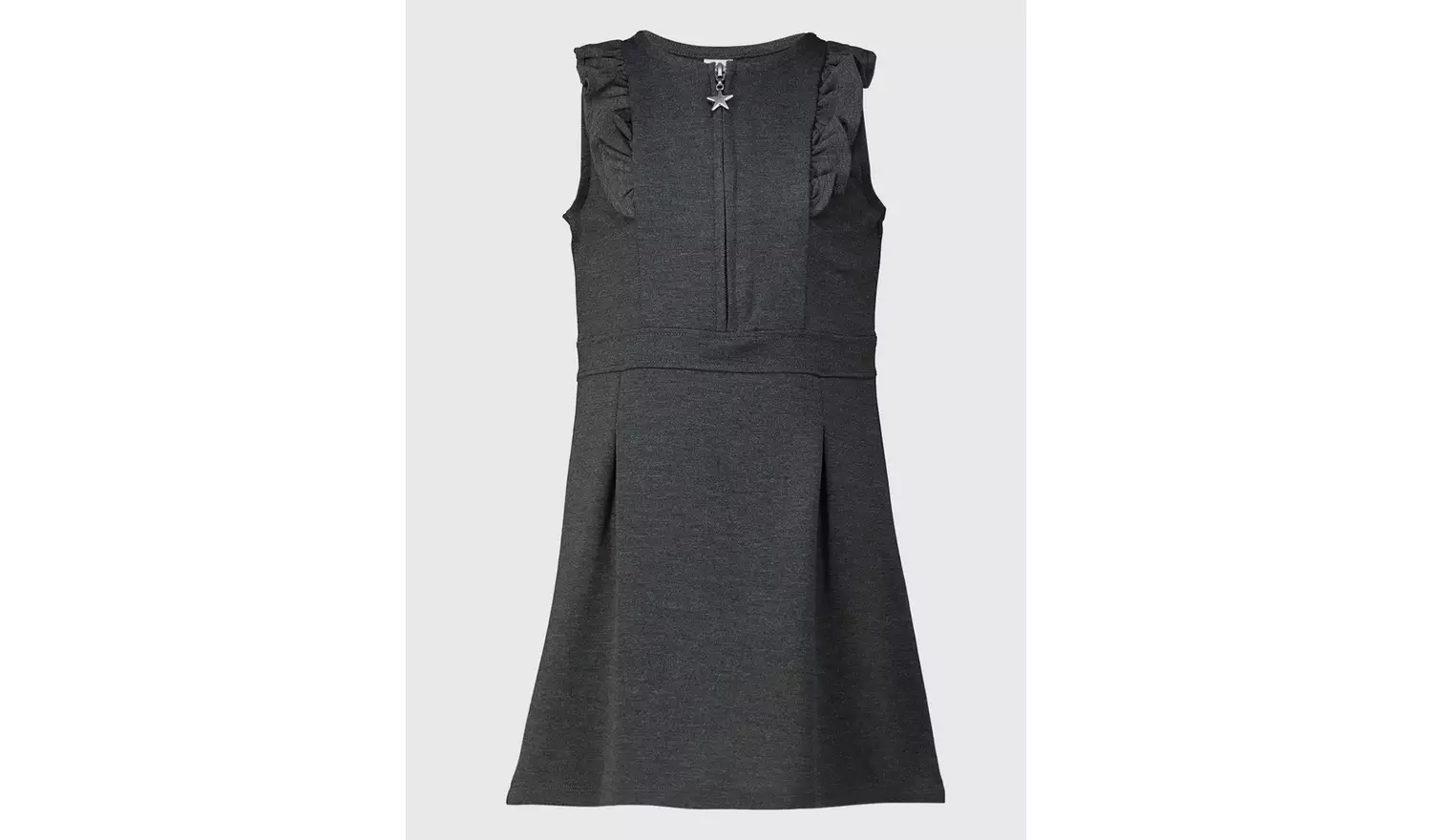 Grey Jersey Ruffle Dress 9 years