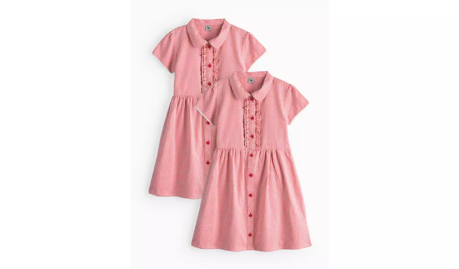 2 Pack Classic Red Back Bow Gingham Dress 3 years