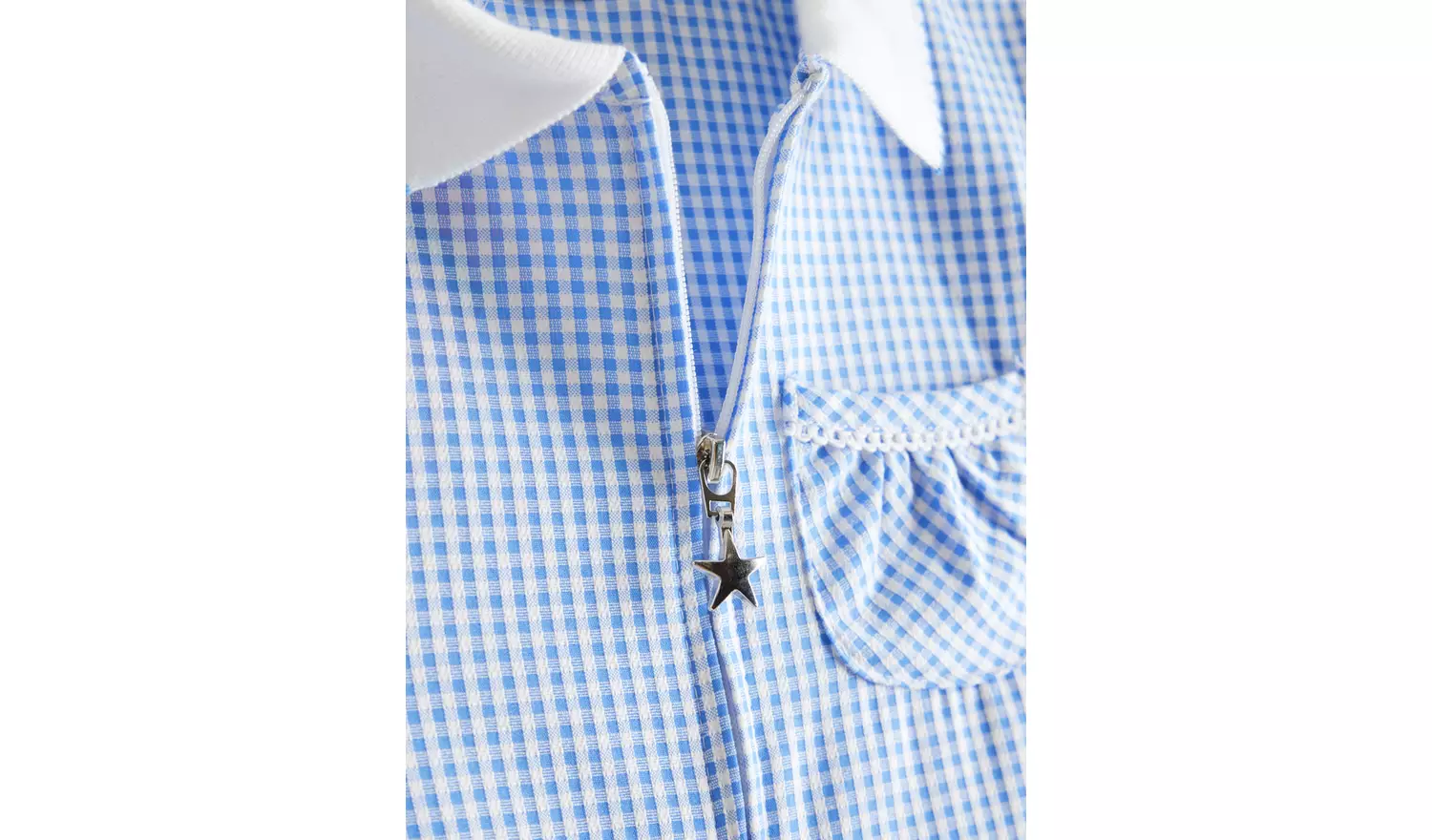 2 Pack Sporty Blue Pleated Gingham Dress 6 years