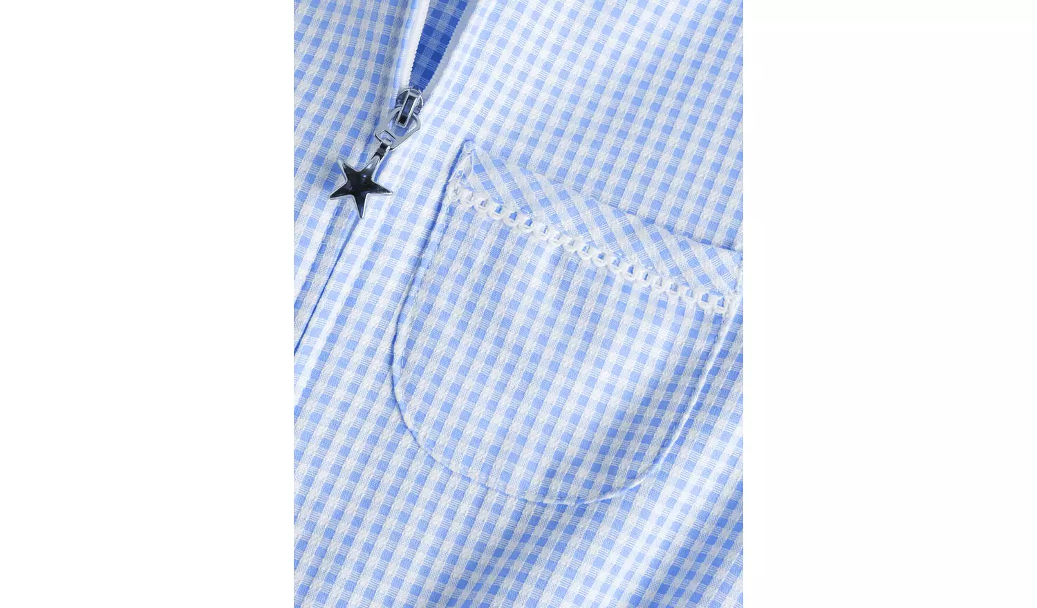 2 Pack Blue Gingham Playsuits 7 years