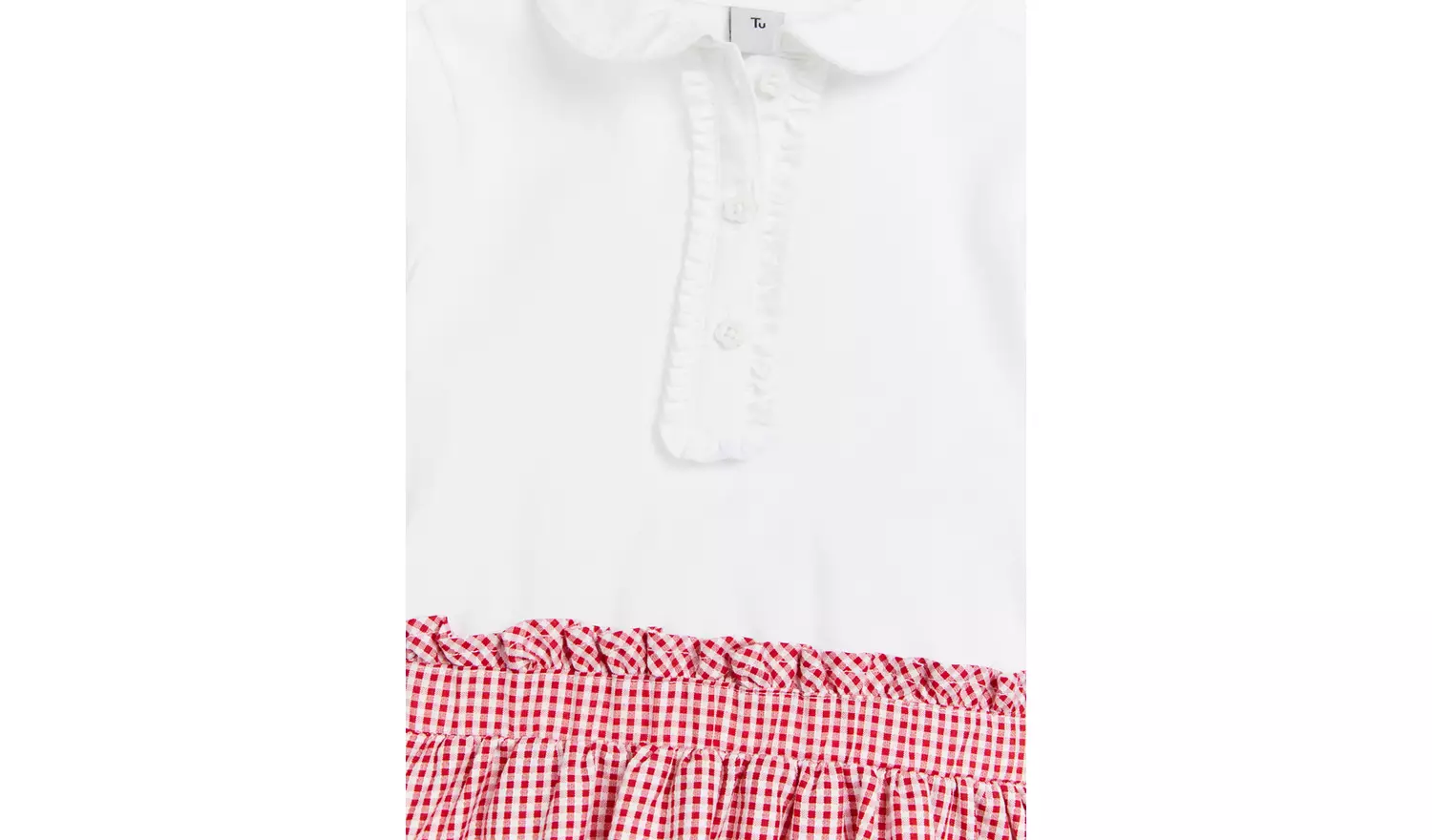 Red Gingham Twofer Dress 7 years