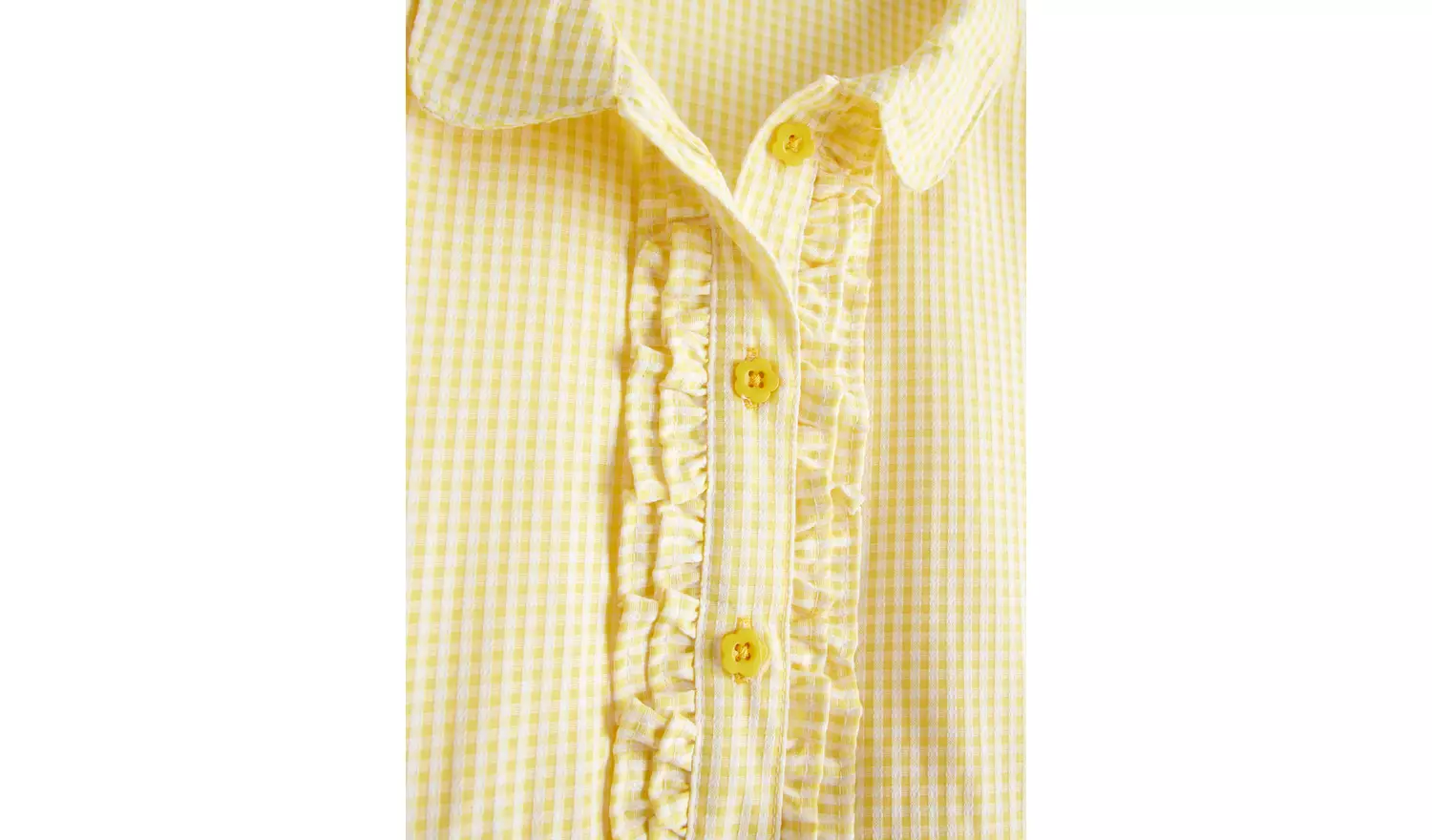 2 Pack Classic Yellow Back Bow Gingham Dress Generous Fit 9 years
