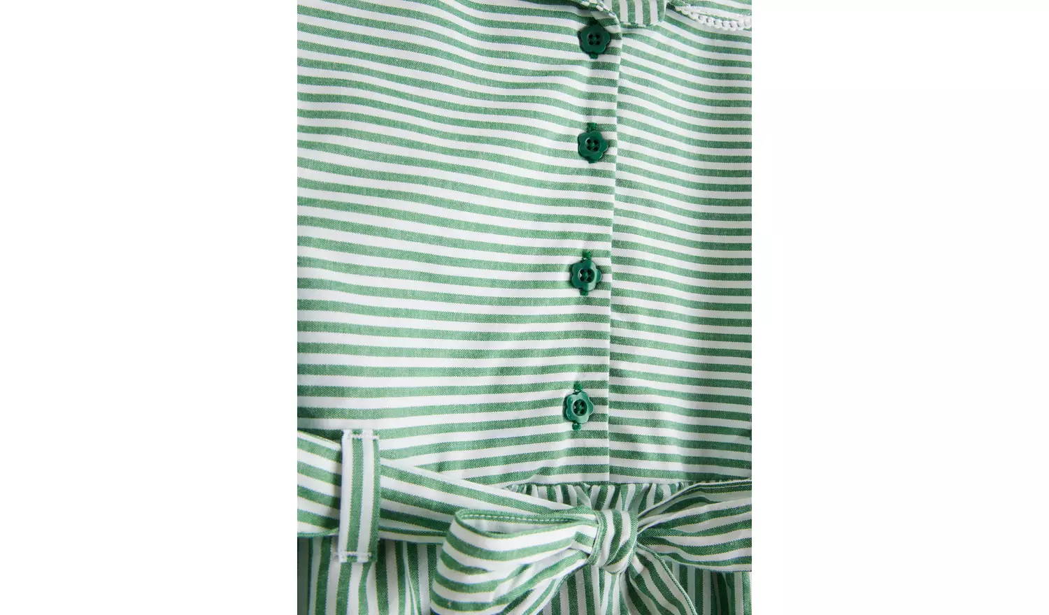 2 Pack Green Stripe Dress 7 years