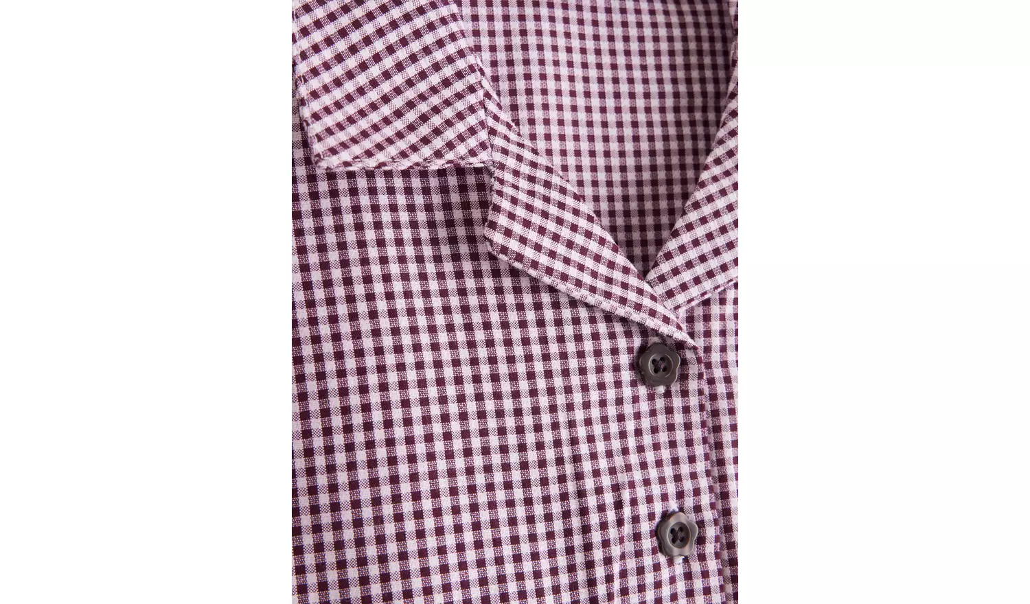 Dark Red Tie Front Gingham Dress 12 years