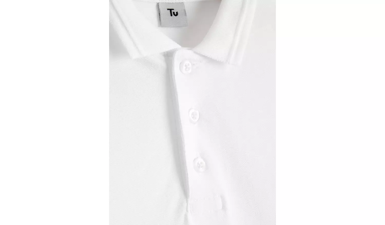 White Unisex Polo Shirts 2 Pack 6 years