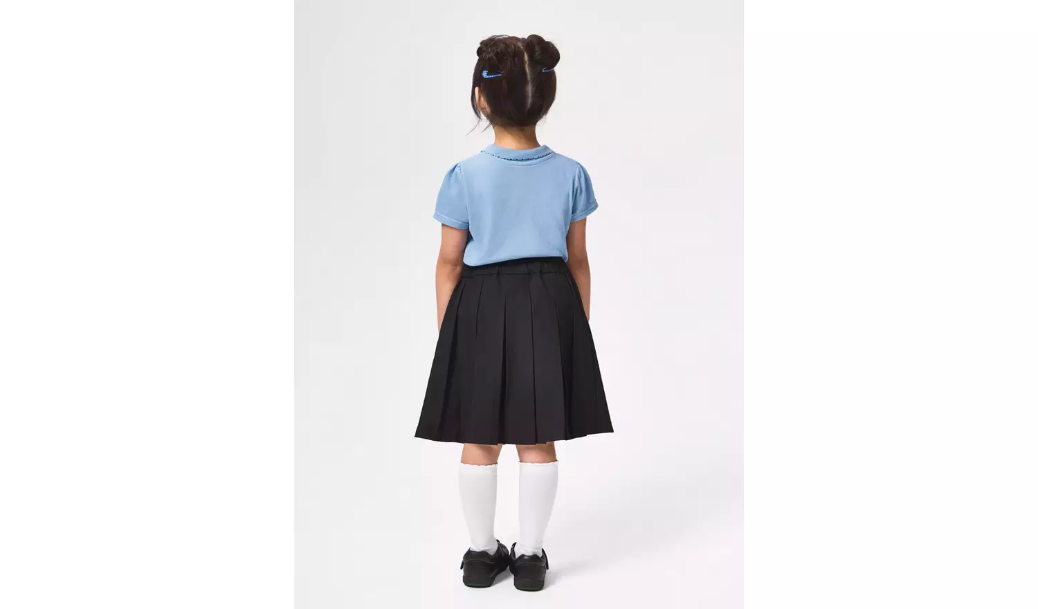 2 Pack Blue Embroidered Polo Shirts 11 years