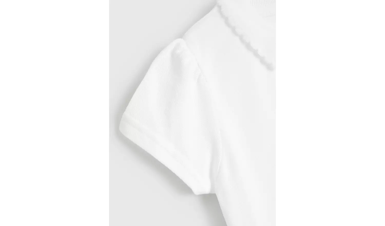 2 Pack White Embroidered Polo Shirts 5 years