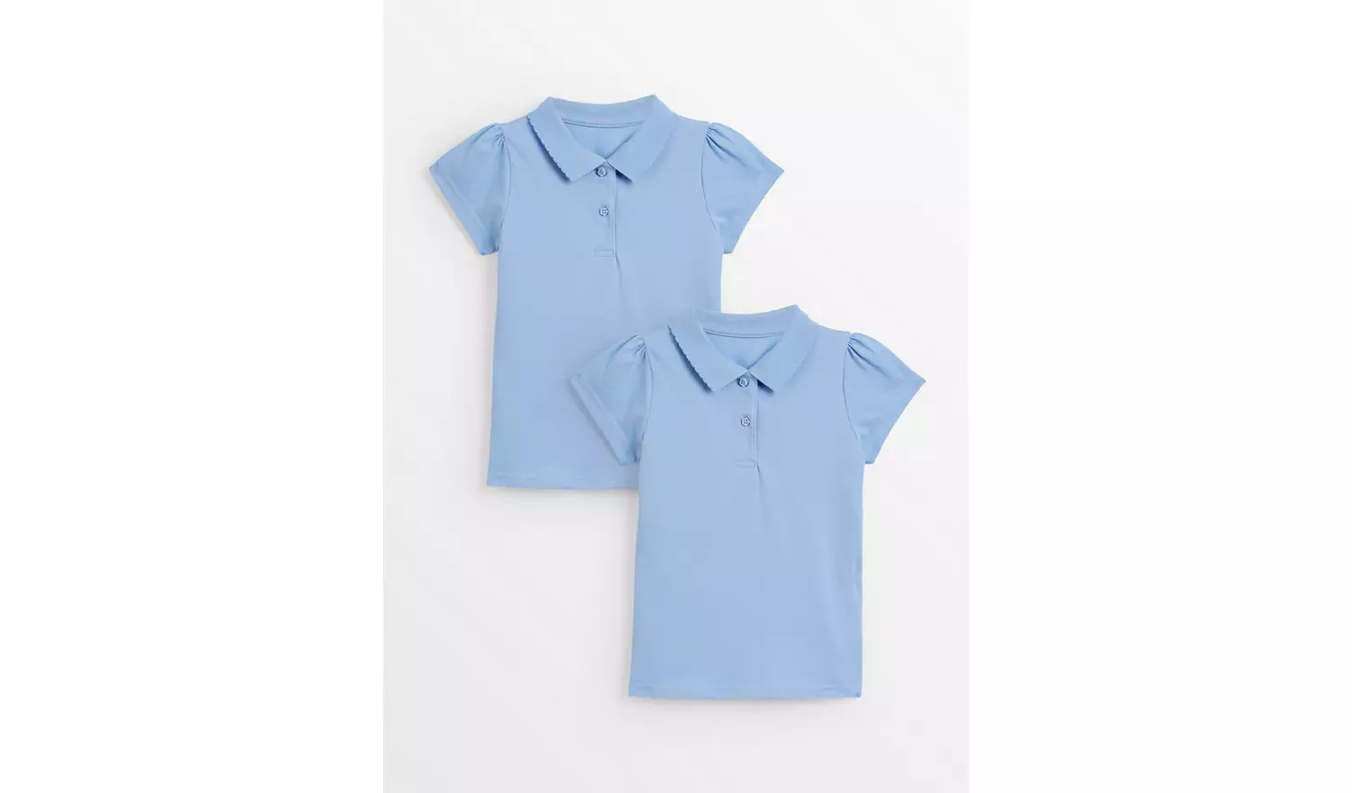 2 Pack Blue Polo Shirts 3 years