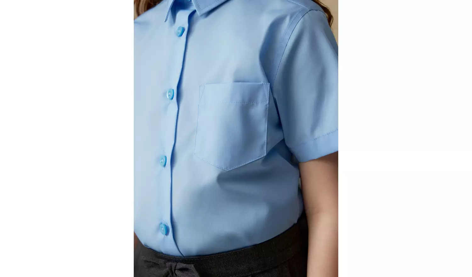 3 Pack Blue Short Sleeve Shirts 15 years