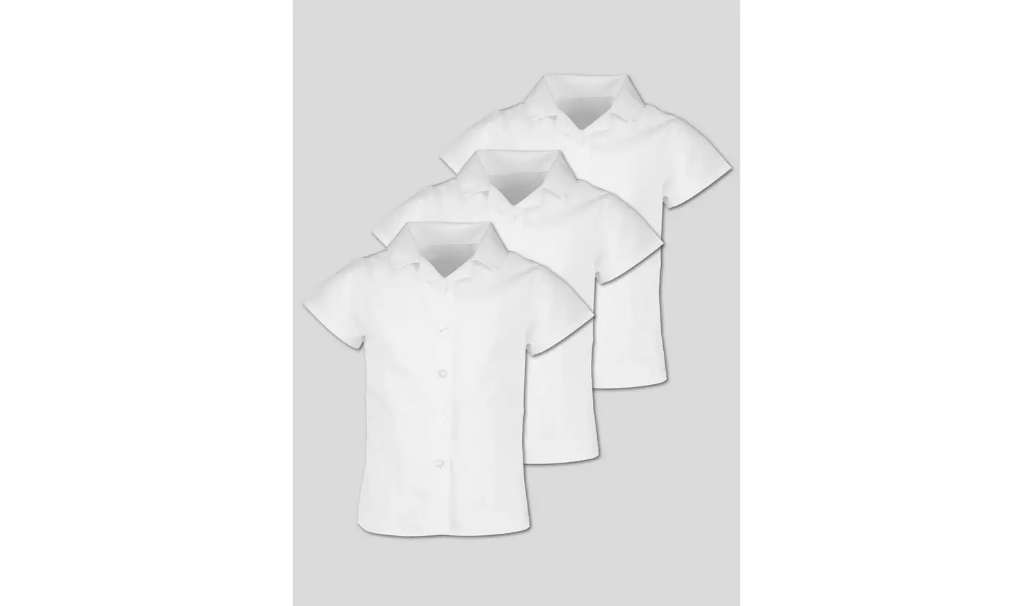 White Revere Collar Blouses 3 Pack - 5 years