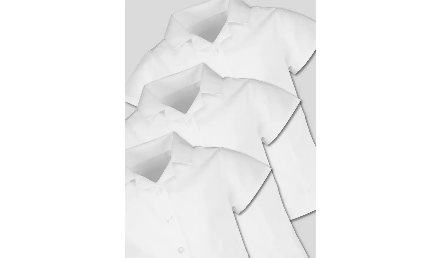 White Revere Collar Blouses 3 Pack - 4 years