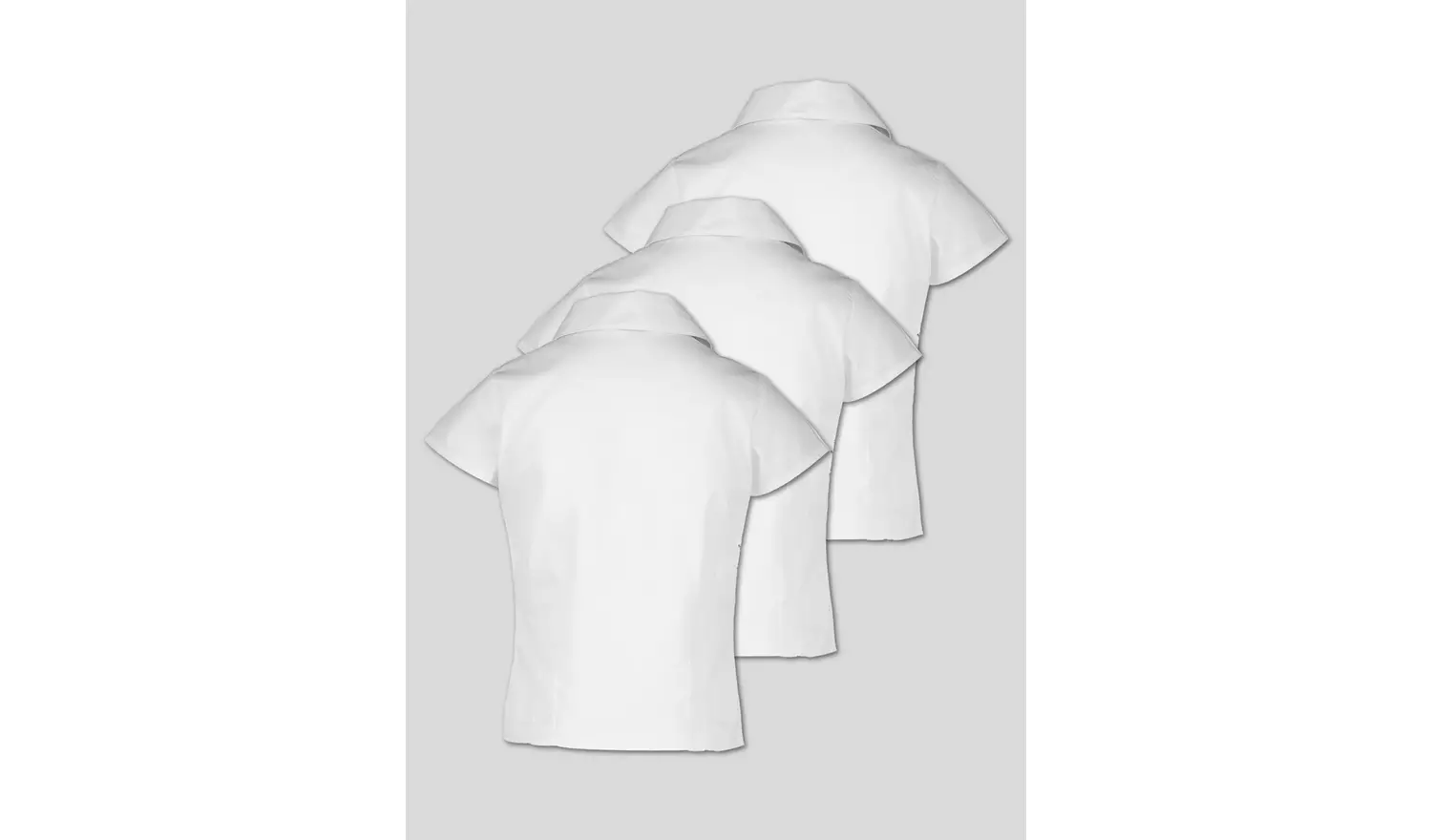 White Revere Collar Blouses 3 Pack - 12 years