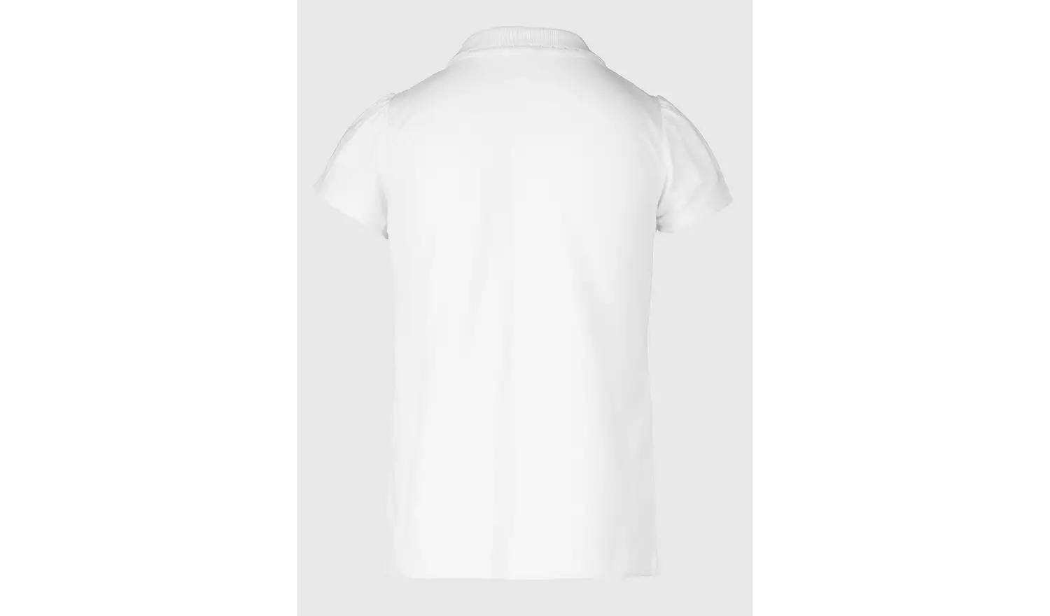 White Scallop Eco-Lite Polo Shirts 2 Pack 11 years