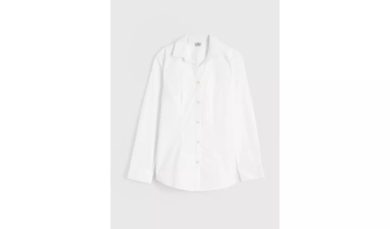 White Long Sleeve Blouse with Stretch 12 years