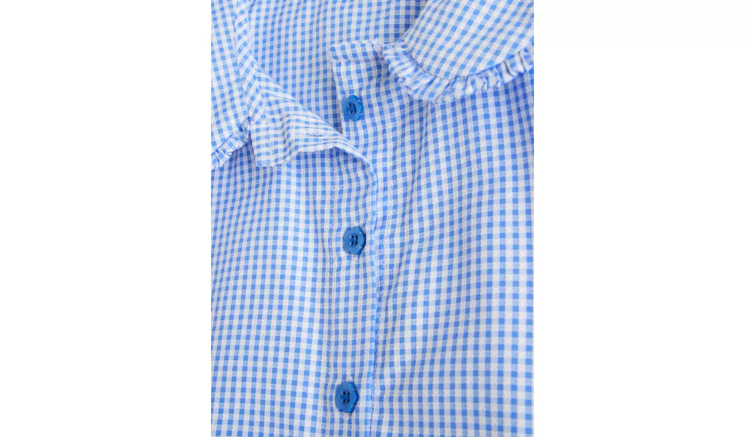 2 Pack Blue Gingham Blouse 7 years