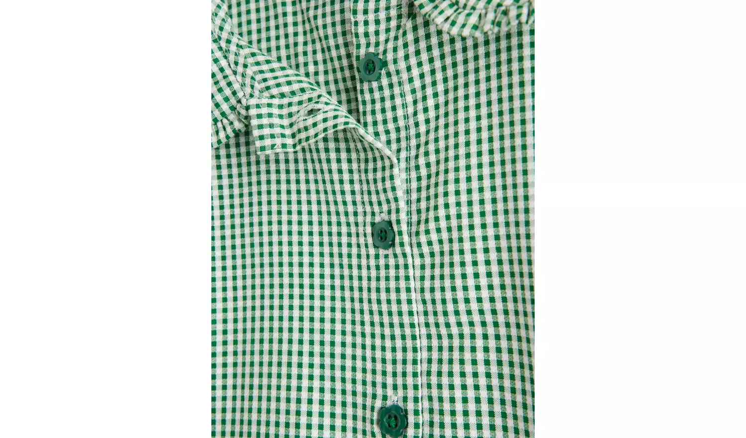 2 Pack Green Gingham Blouse 9 years
