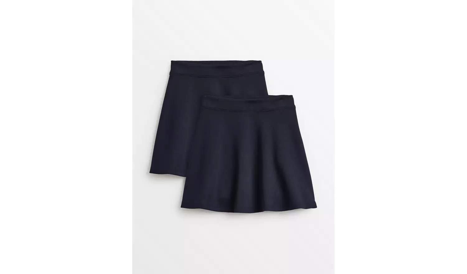 2 Pack Navy Jersey Skater Skirts 12 years