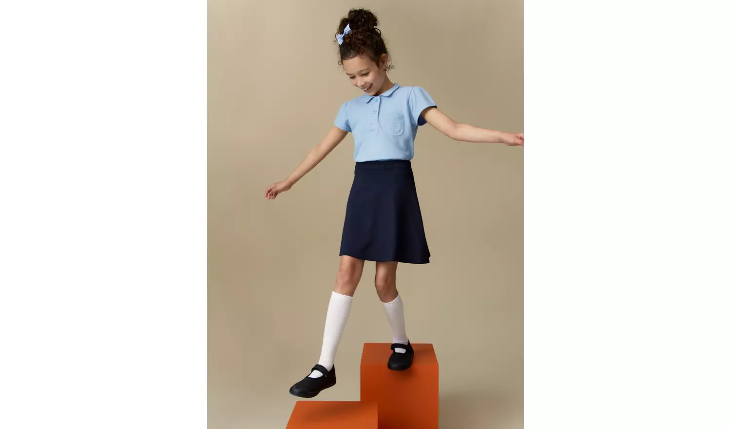 2 Pack Navy Jersey Skater Skirts 6 years