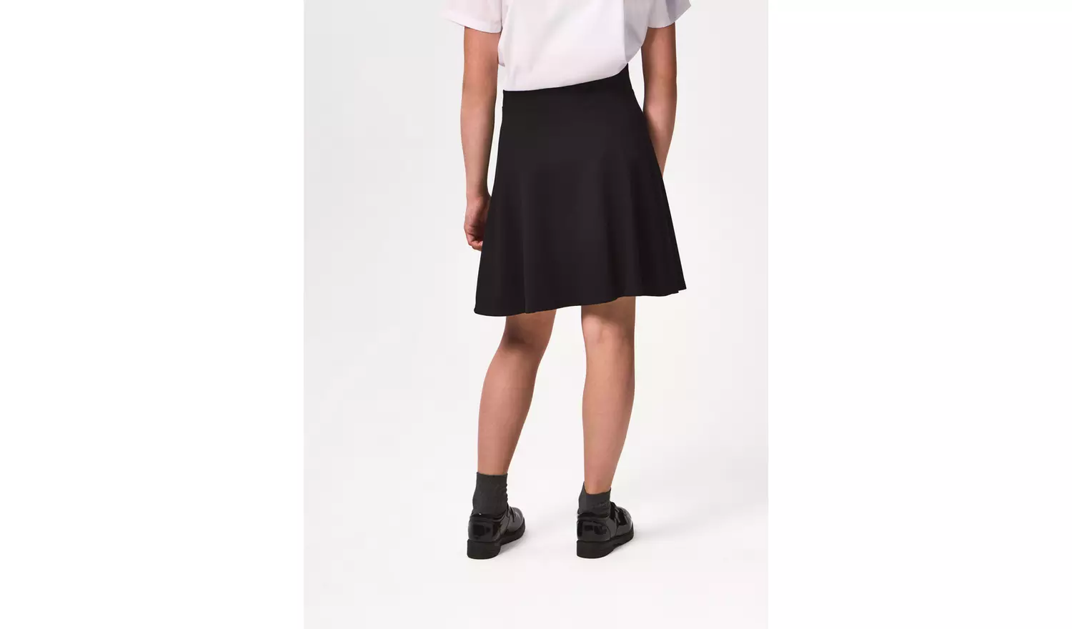 2 Pack Black Jersey Skater Skirts 11 years
