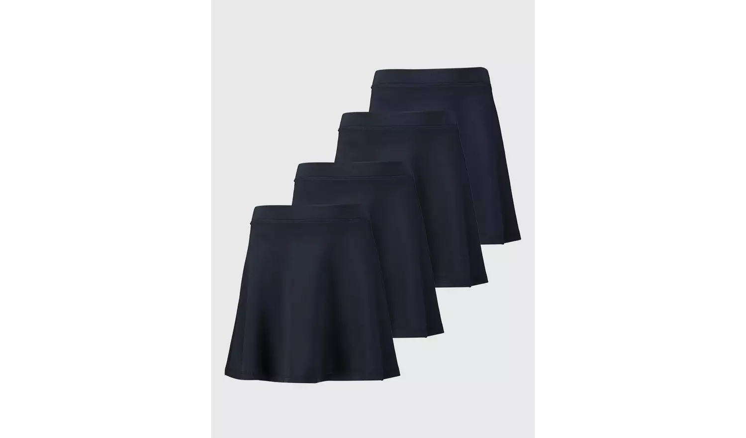 4 Pack Navy Jersey Skater Skirts 7 years