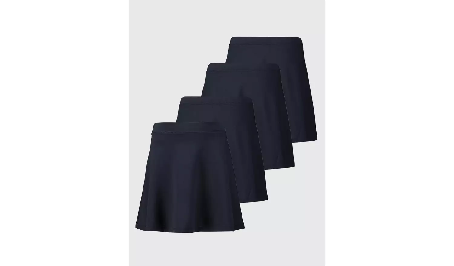 4 Pack Navy Jersey Skater Skirts 7 years