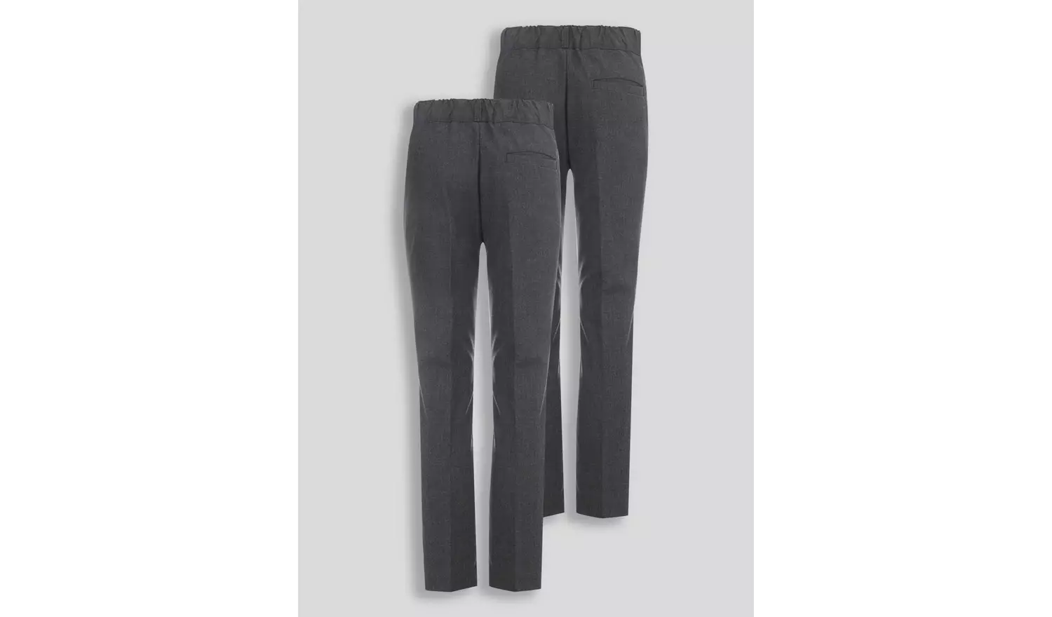 Grey Plus Fit Trousers 2 Pack - 10 years