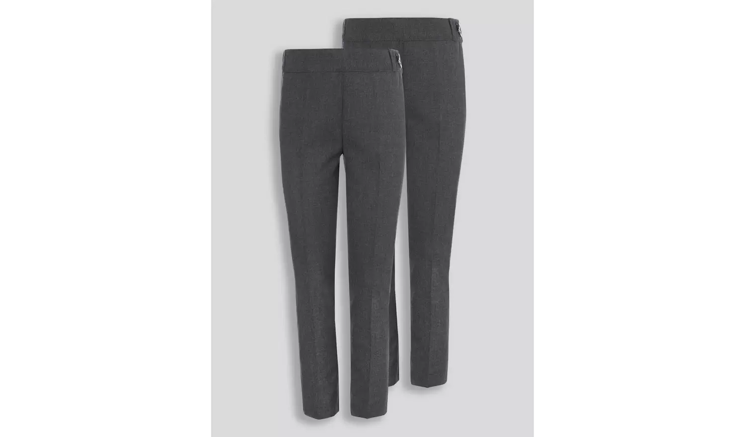 Grey Plus Fit Trousers 2 Pack - 11 years