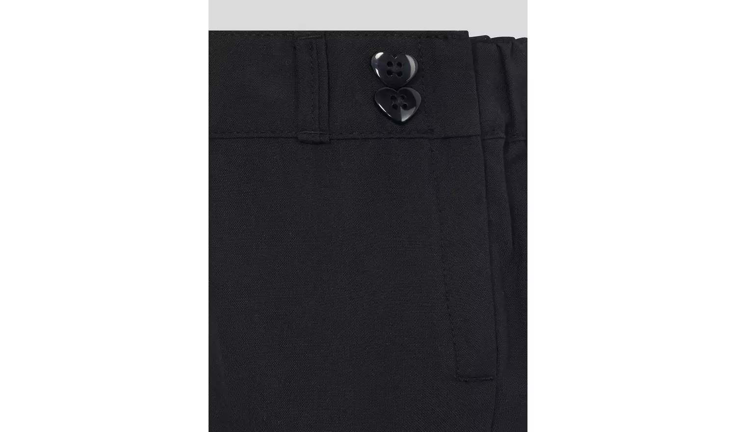 Black Woven Trousers Plus Fit 2 Pack - 9 years