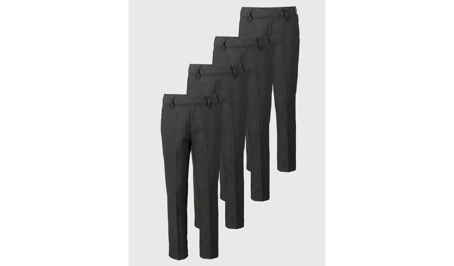 Grey Woven Trousers 4 Pack - 8 years
