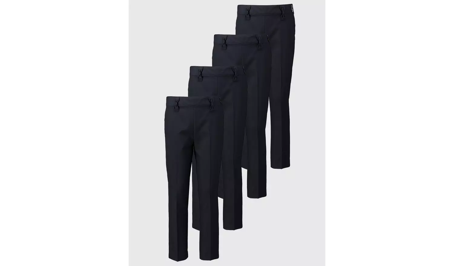 Navy Woven Trousers 4 Pack - 10 years