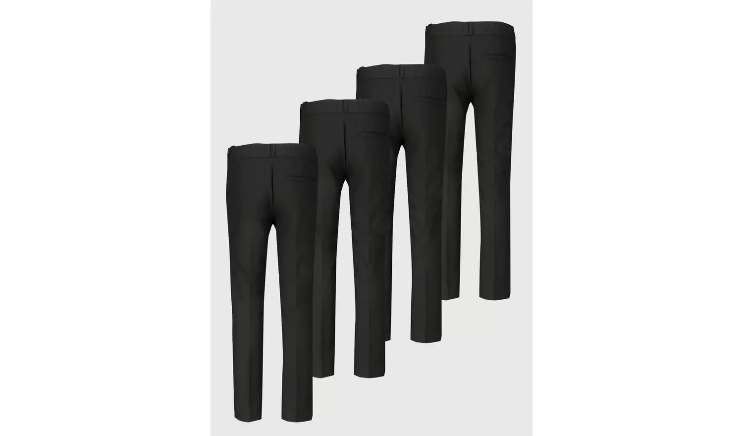 Black Woven Trousers 4 Pack - 10 years