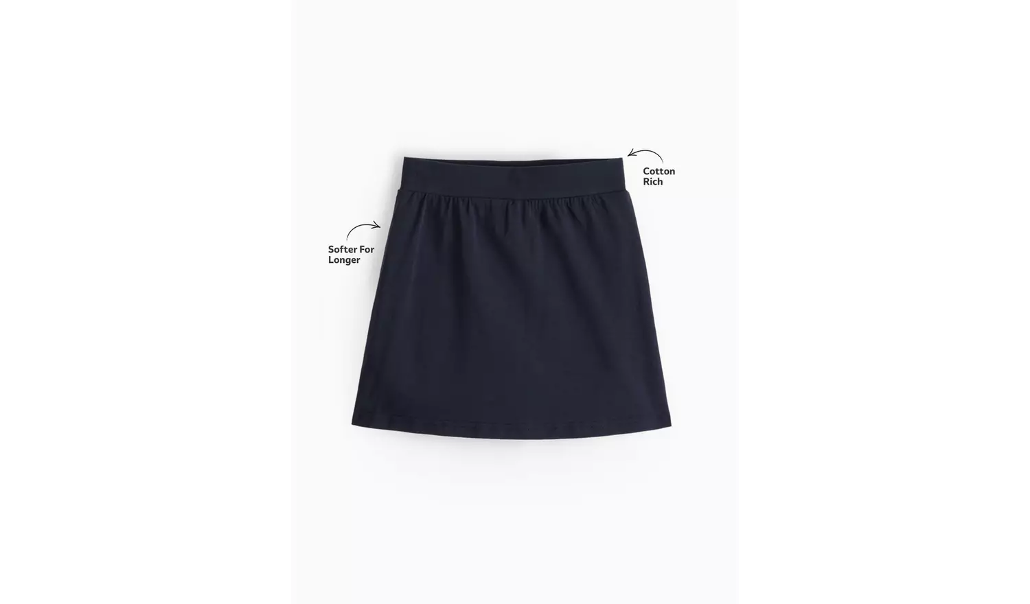 2 Pack Navy Jersey Skorts 13 years