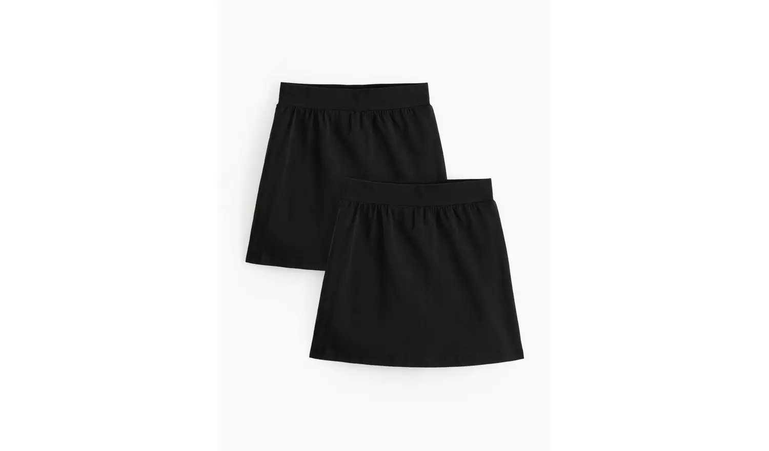 2 Pack Black Jersey Skorts 7 years