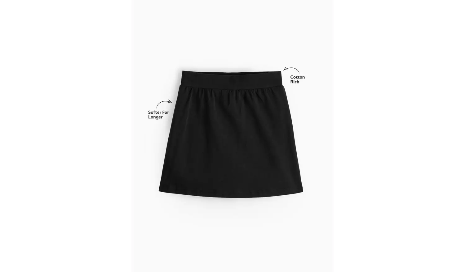 2 Pack Black Jersey Skorts 11 years