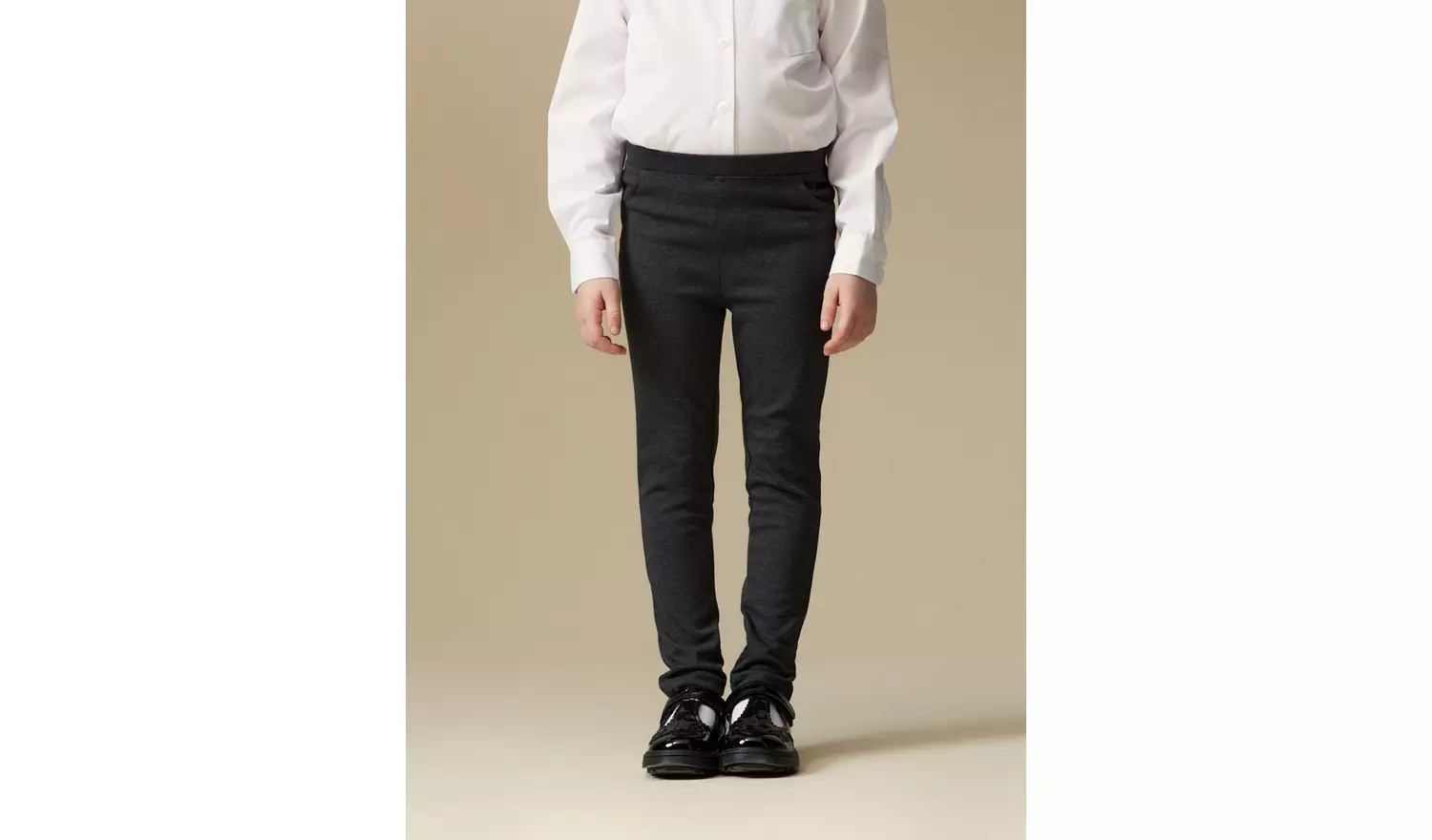 2 Pack Grey Skinny Jersey Trousers 12 years