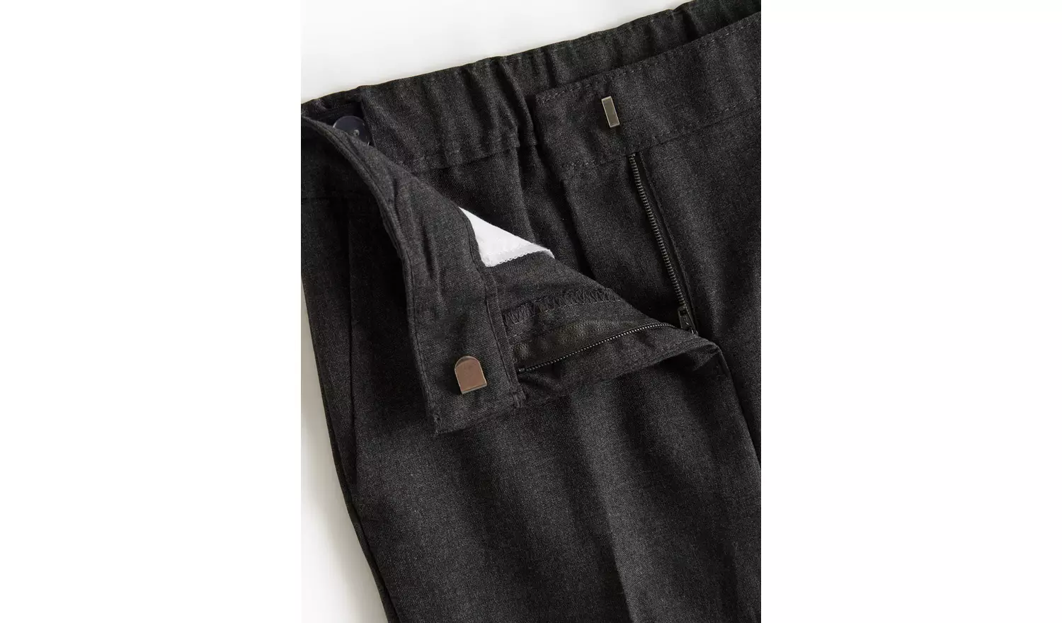 2 Pack Girls Grey Trousers with Reinforced Knees & Extendable Hem5 years